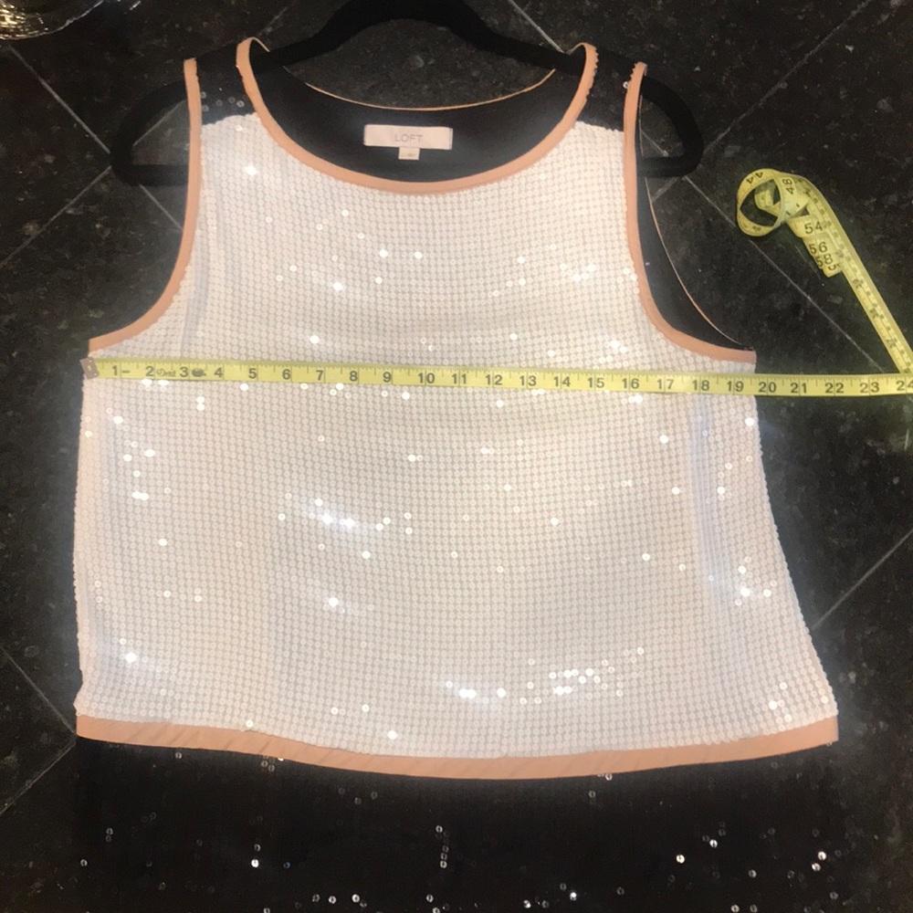 Ann Taylor Sequin Holiday Top